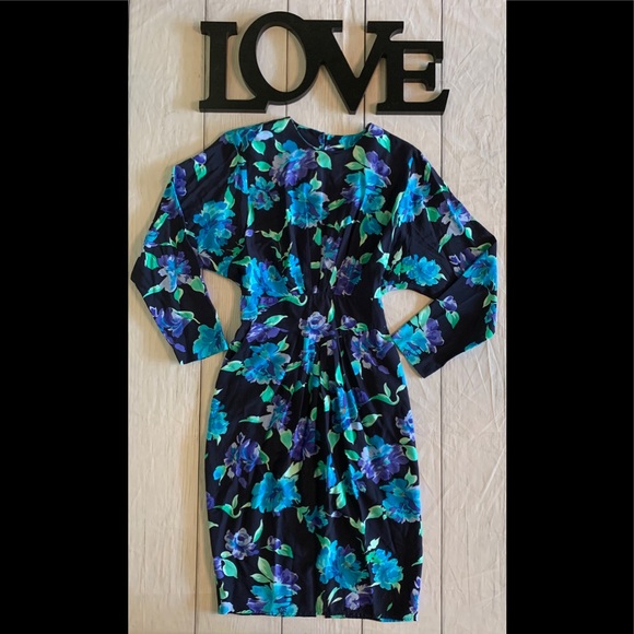 VTG April Rain Size 10 Floral Print Dress - Picture 8 of 8